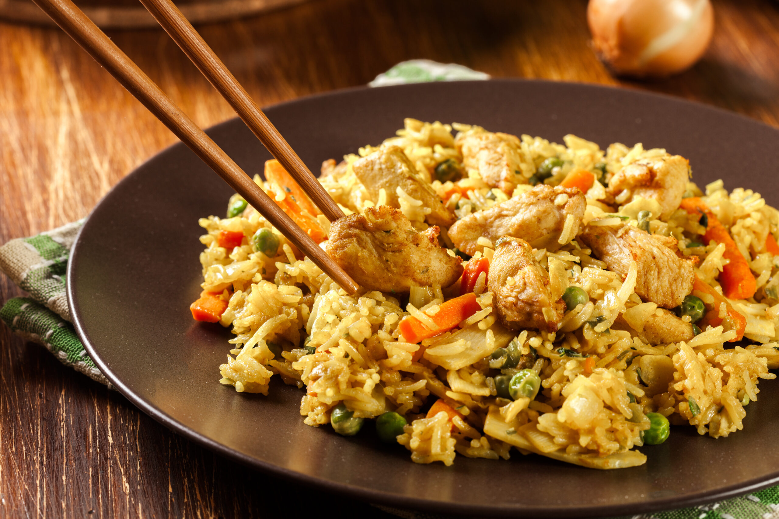 Sweet heat chicken fried rice