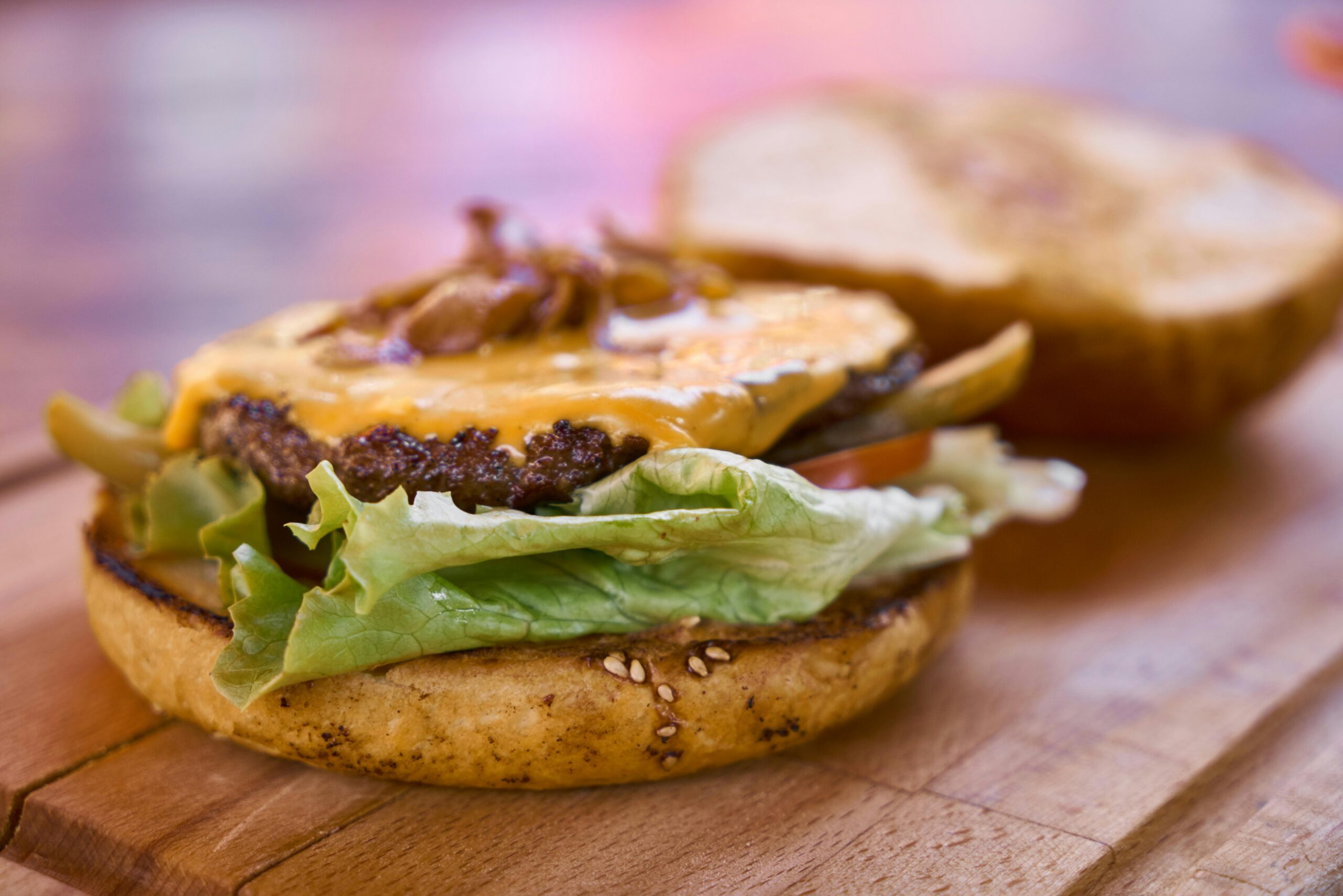 Classic smash burgers with cheddar