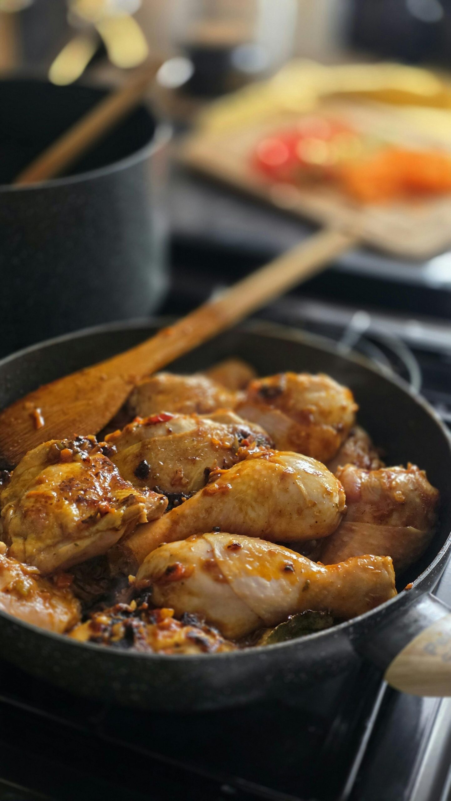 Honey sriracha chicken drumsticks